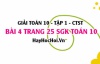 Giải bài 4 trang 25 Toán 10 tập 1 SGK Chân trời sáng tạo